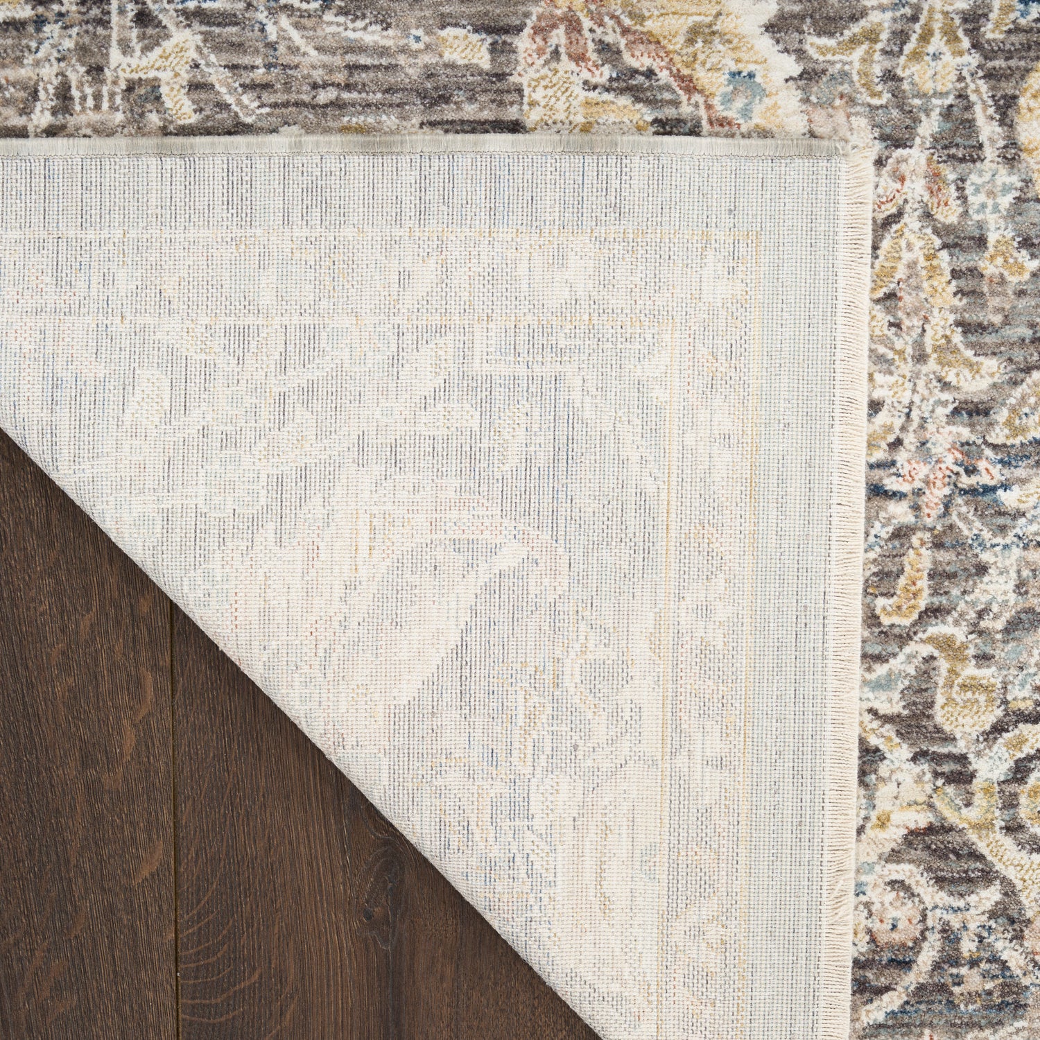 Nourison Antique Fusion ANF03 CHAMT Charcoal Multicolour Rug  -Love-Rugs