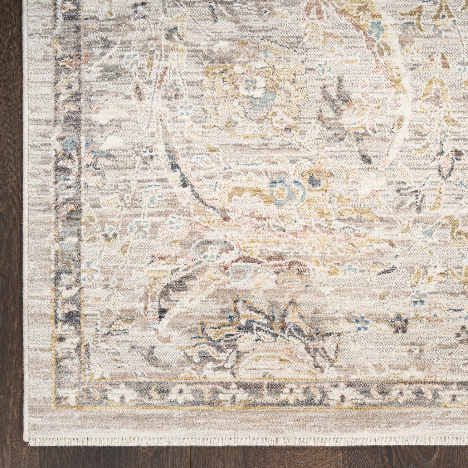 Nourison Antique Fusion ANF03 LTGRY Light Grey Rug - Love-Rugs