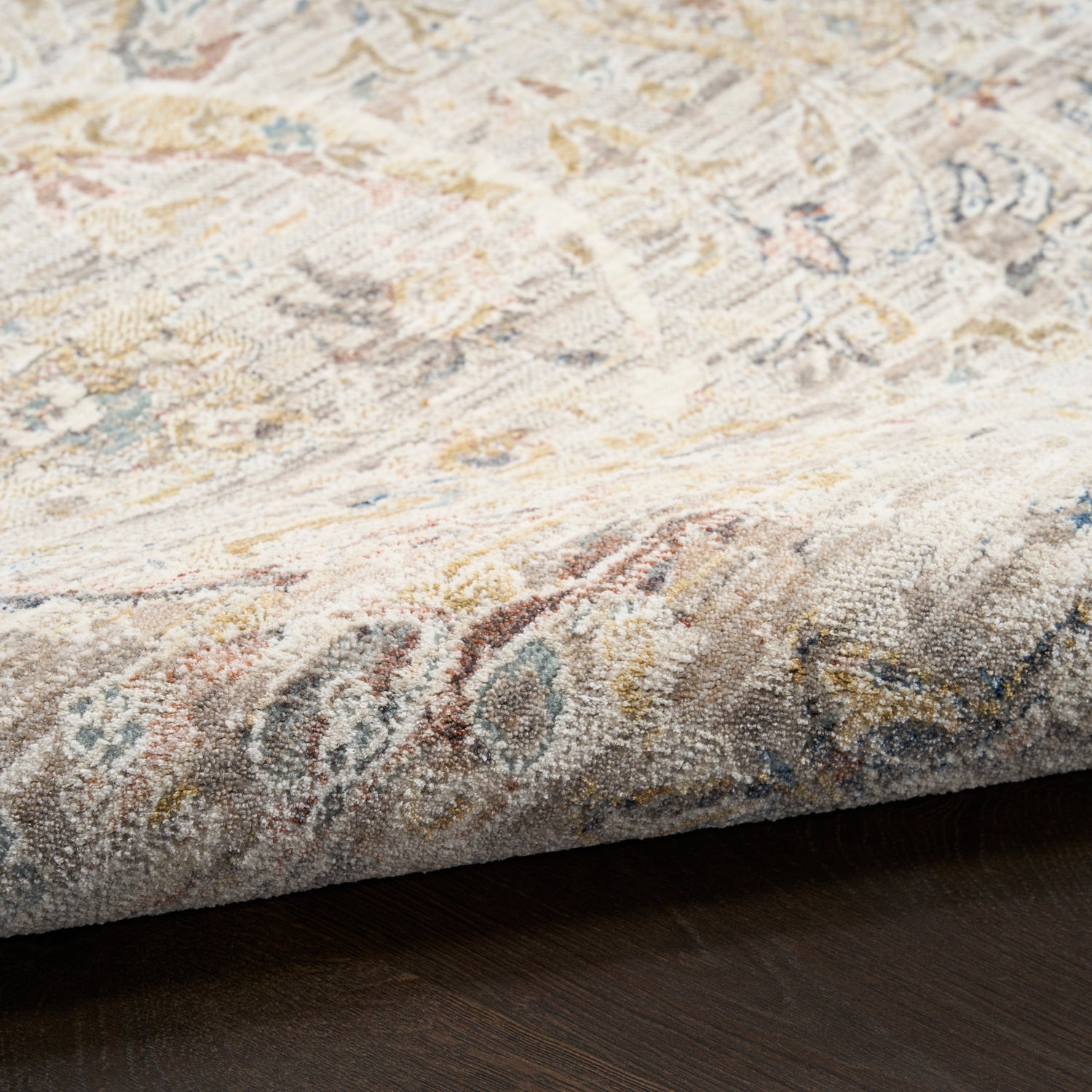 Nourison Antique Fusion ANF03 LTGRY Light Grey Rug - Love-Rugs
