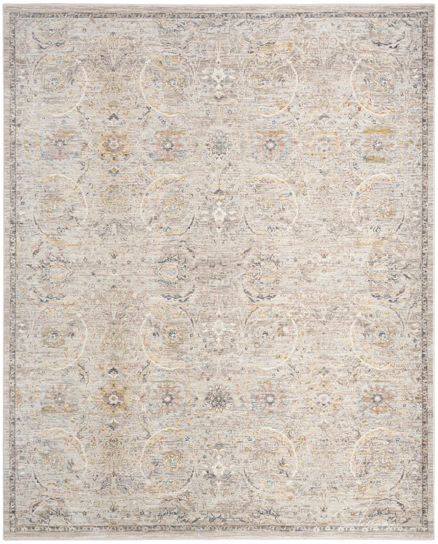 Nourison Antique Fusion ANF03 LTGRY Light Grey Rug - Love-Rugs