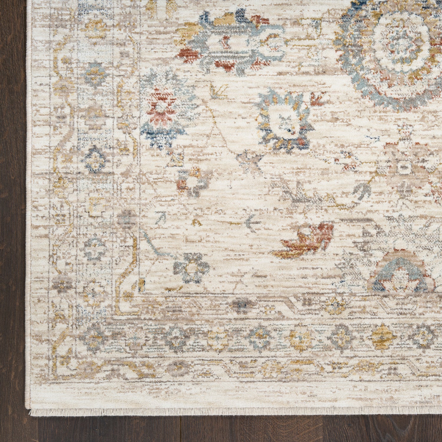 Nourison Antique Fusion ANF04 IVMTC Ivory Multicolour Rug - Love-Rugs