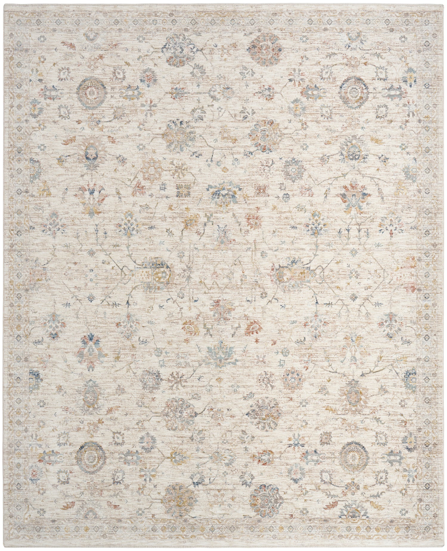 Nourison Antique Fusion ANF04 IVMTC Ivory Multicolour Rug - Love-Rugs