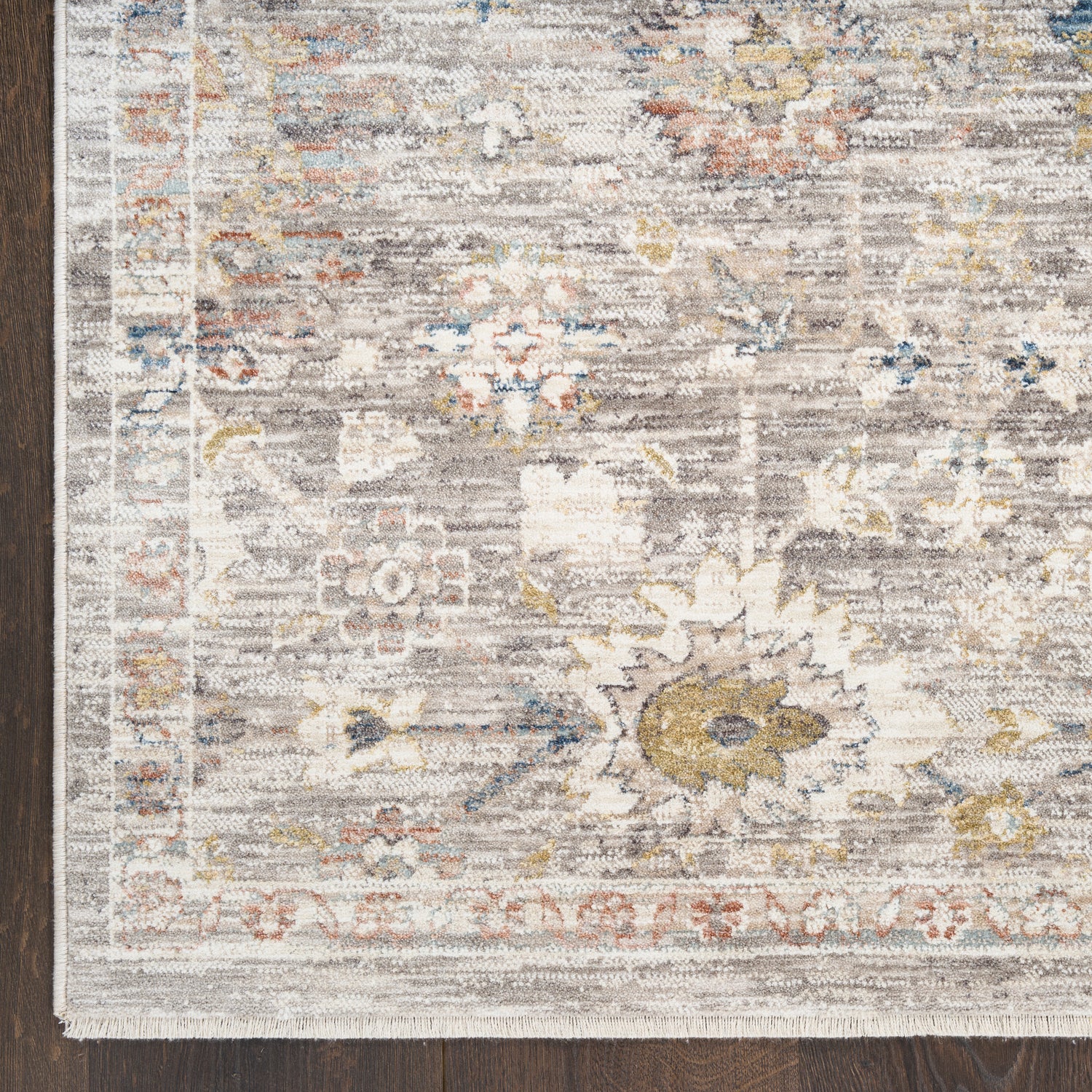 Nourison Antique Fusion ANF05 Grey Rug - Love-Rugs