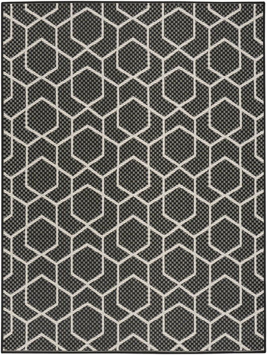 Nourison Horizon Indoor Outdoor HOZ01 Black Rug - Love-Rugs