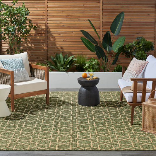 Nourison Horizon Indoor Outdoor HOZ01 Green Rug - Love-Rugs alternate image