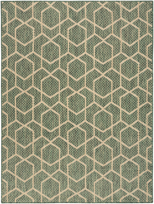Nourison Horizon Indoor Outdoor HOZ01 Green Rug - Love-Rugs