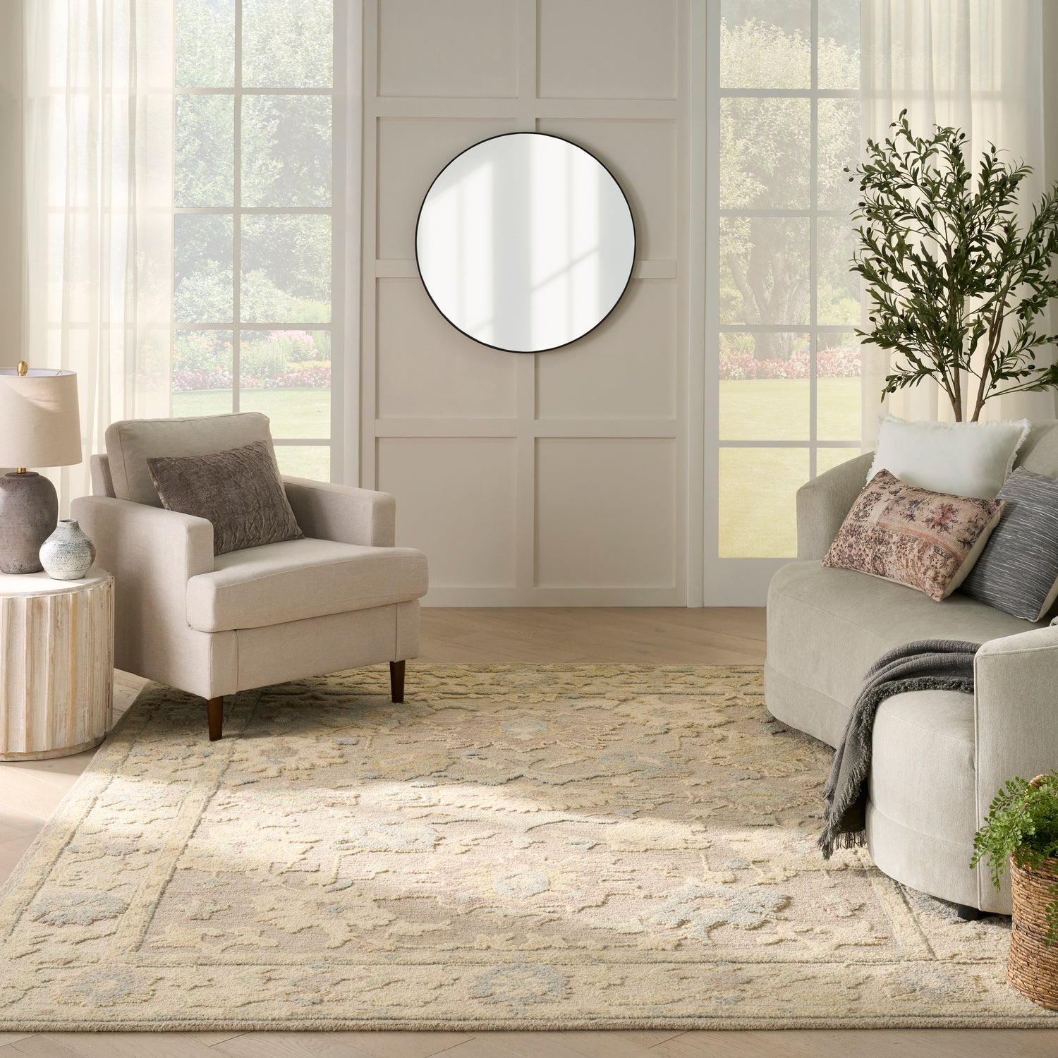 Nourison Maison MSO01 TAUIV Taupe Ivory Rug - Love-Rugs