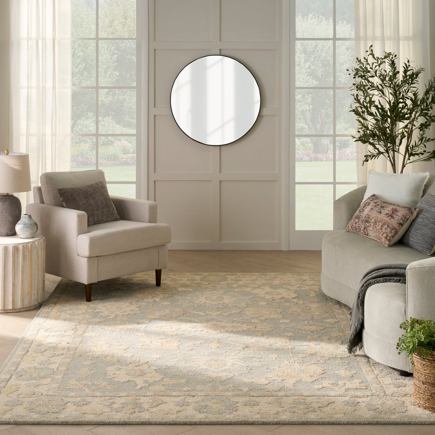 Nourison Maison MSO03 BLUIV Blue Ivory Rug - Love-Rugs