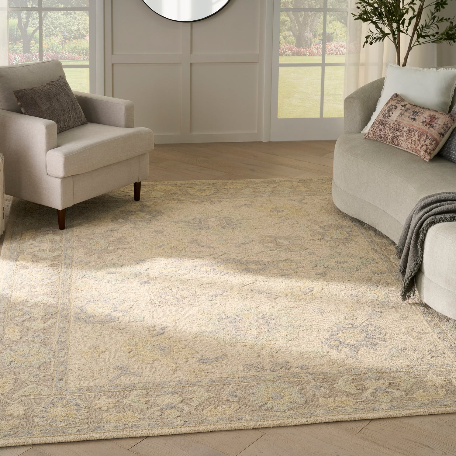 Nourison Maison MSO04 IVTAU Ivory Taupe Rug - Love-Rugs