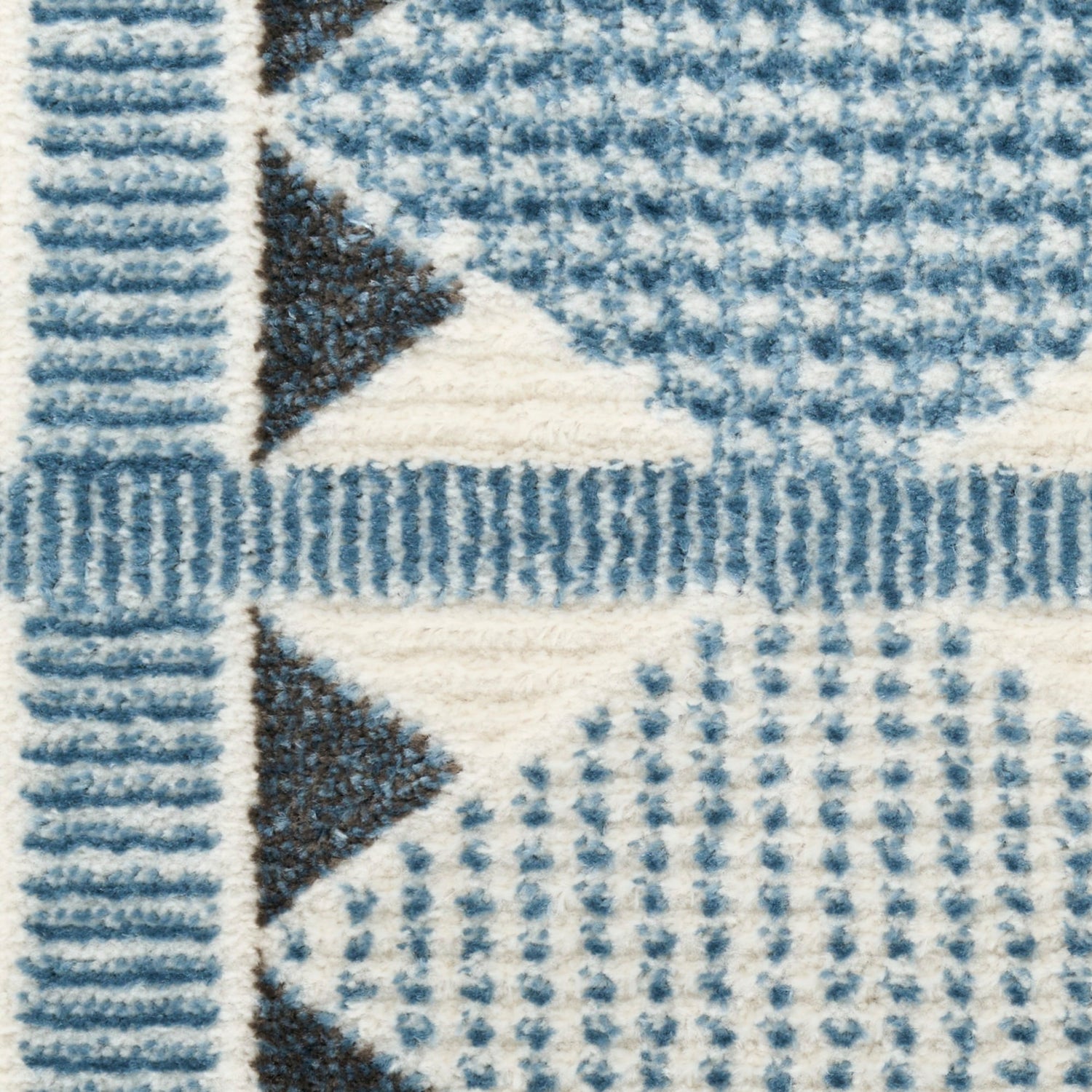Nourison NORDIC NRC06 Blue Rug - Love-Rugs