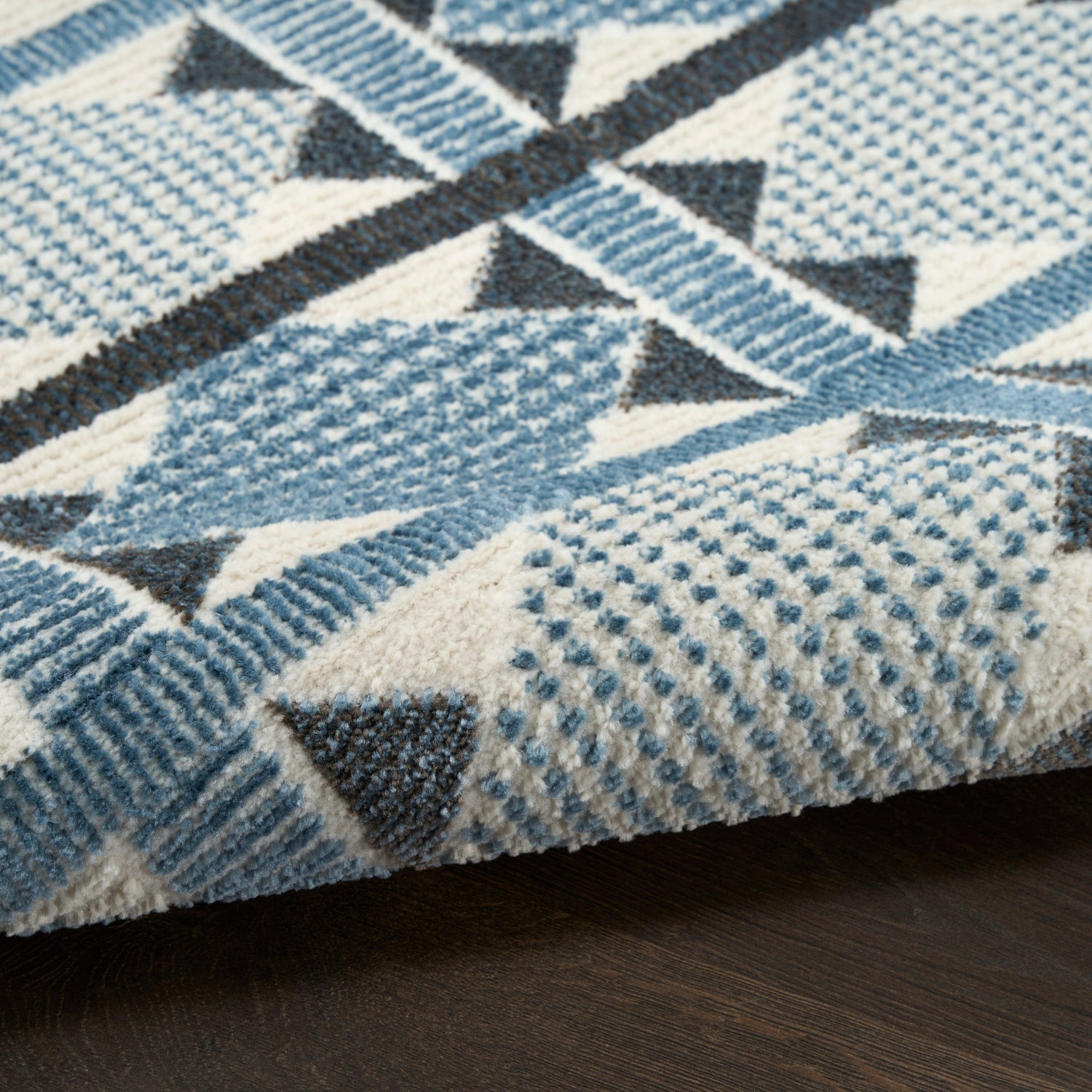 Nourison NORDIC NRC06 Blue Rug - Love-Rugs