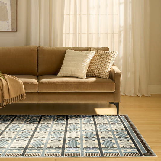 Nourison NORDIC NRC06 Blue Rug - Love-Rugs alternate image