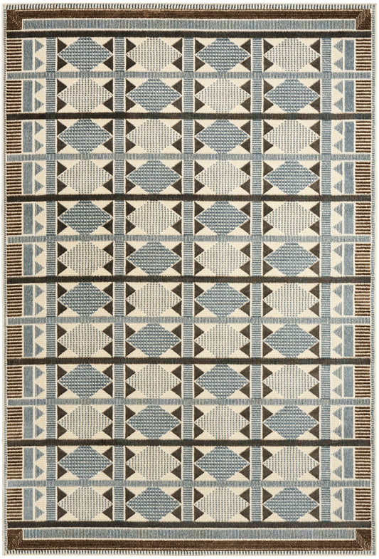 Nourison NORDIC NRC06 Blue Rug - Love-Rugs
