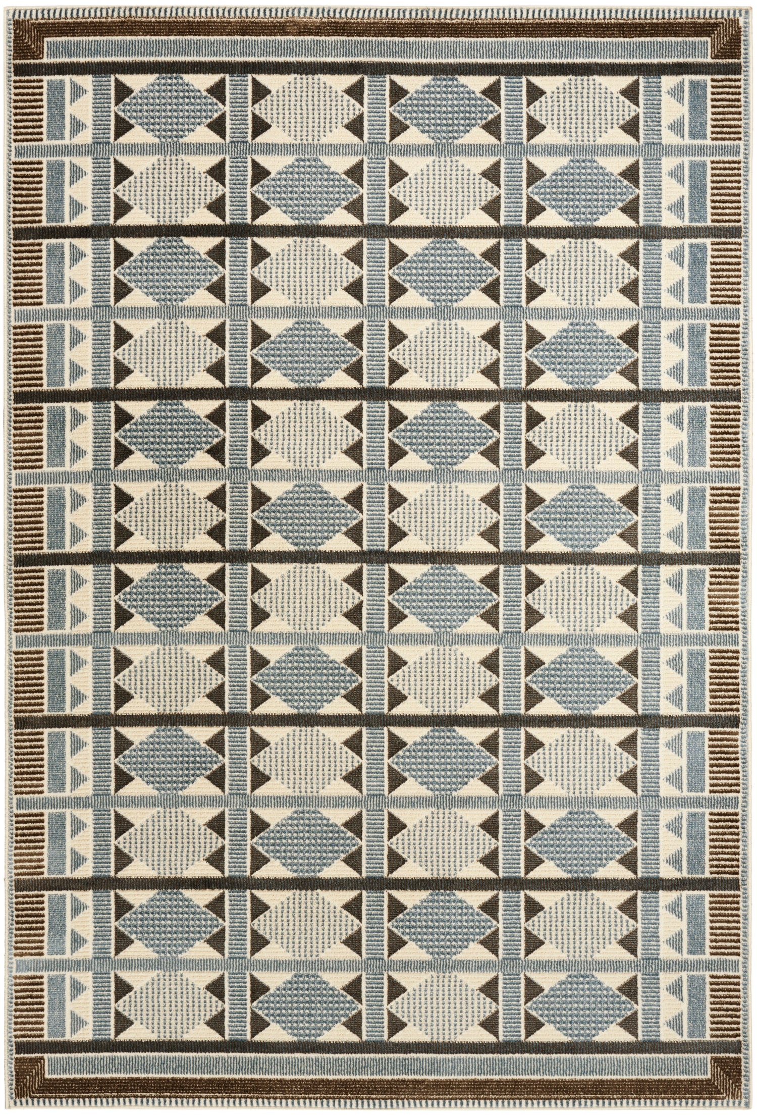 Nourison NORDIC NRC06 Blue Rug - Love-Rugs