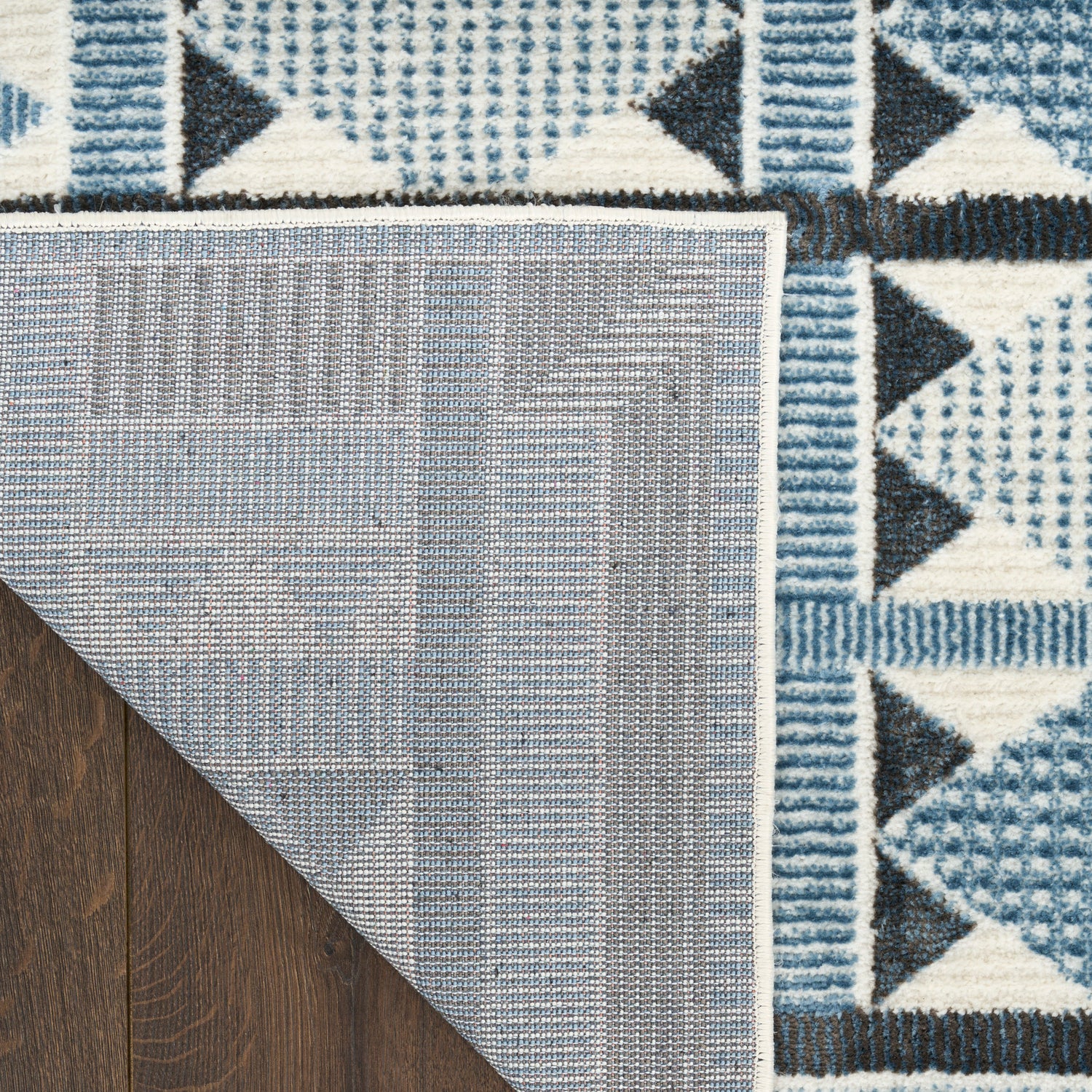 Nourison NORDIC NRC06 Blue Rug - Love-Rugs