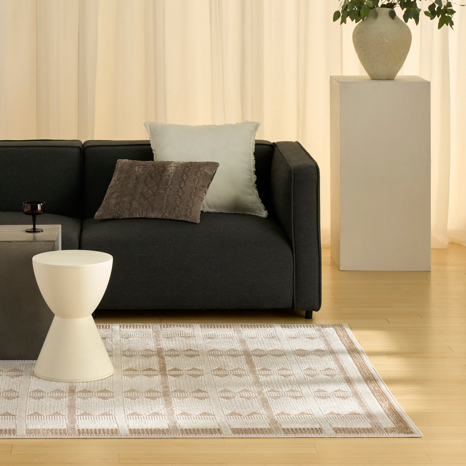 Nourison NORDIC NRC06 TAUPE Rug - Love-Rugs