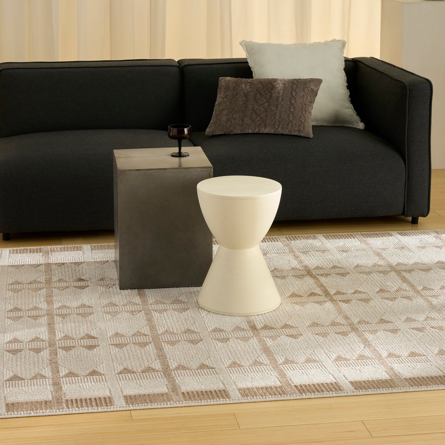 Nourison NORDIC NRC06 TAUPE Rug - Love-Rugs