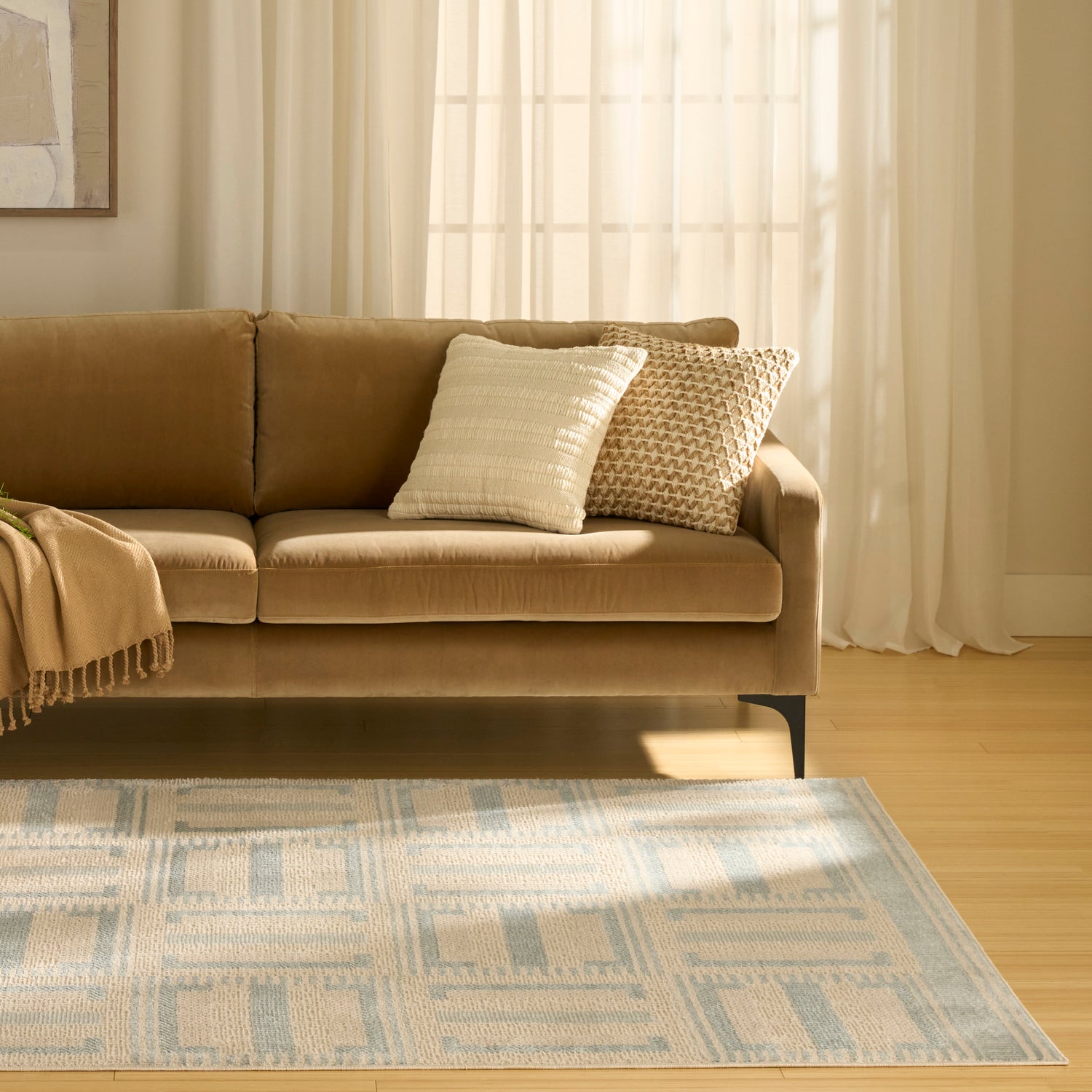 Nourison NORDIC NRC11 IVBLU Rug - Love-Rugs