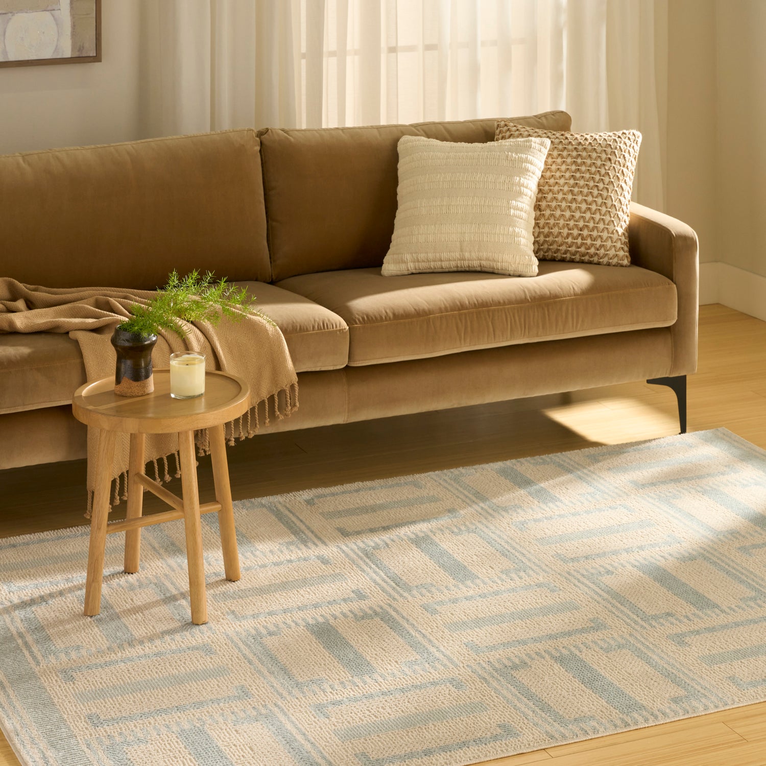 Nourison NORDIC NRC11 IVBLU Rug - Love-Rugs