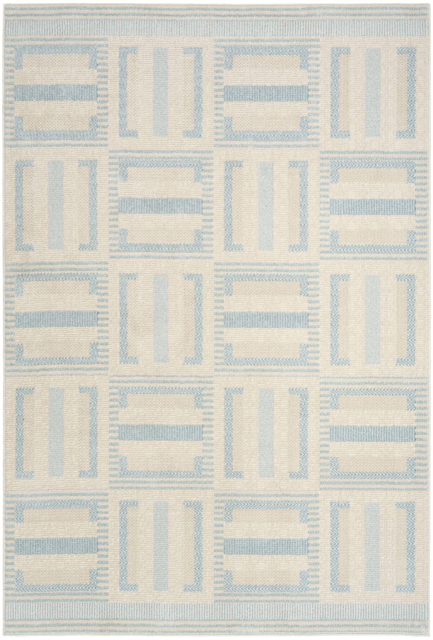 Nourison NORDIC NRC11 IVBLU Rug - Love-Rugs