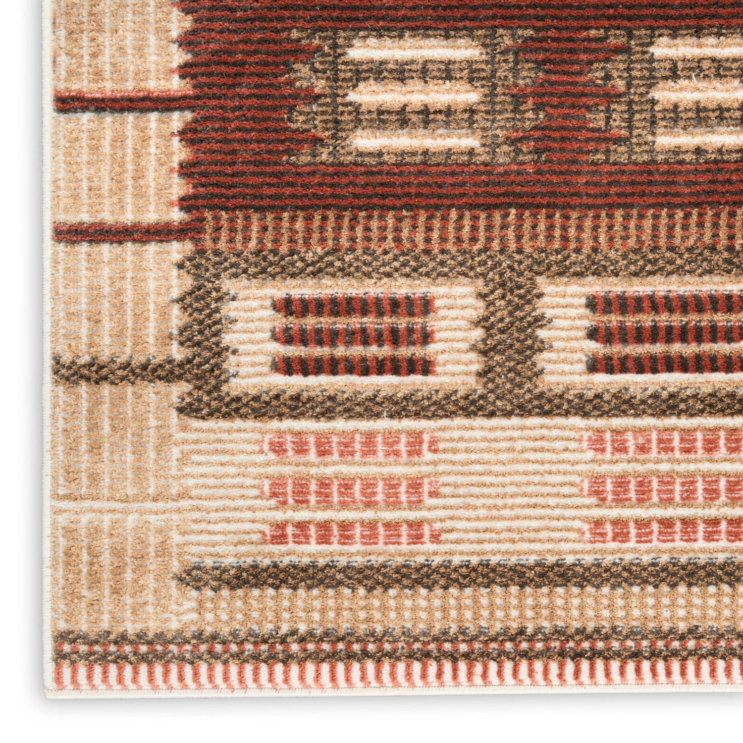 Nourison NORDIC NRC16 RUST Rug - Love-Rugs