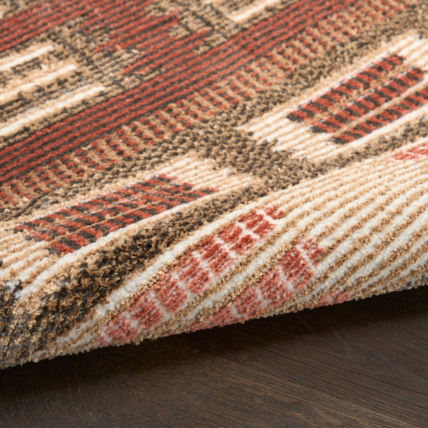 Nourison NORDIC NRC16 RUST Rug - Love-Rugs