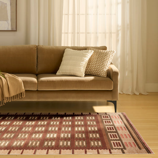 Nourison NORDIC NRC16 RUST Rug - Love-Rugs alternate image