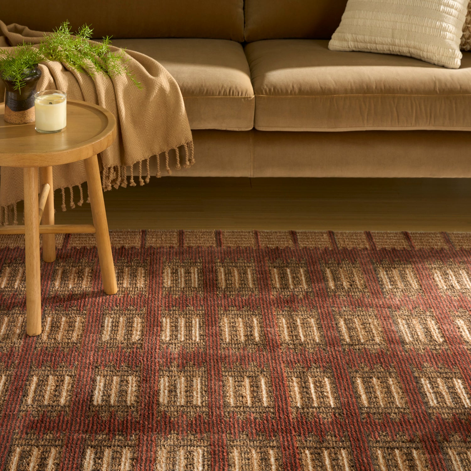 Nourison NORDIC NRC16 RUST Rug - Love-Rugs