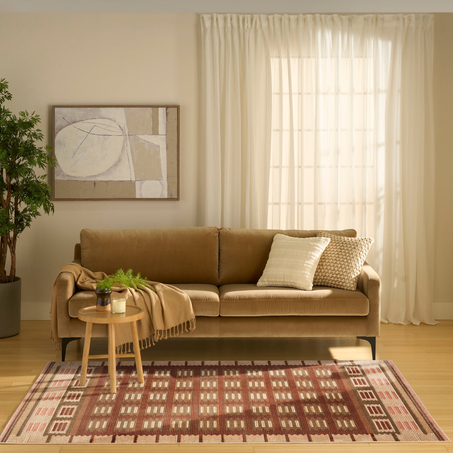 Nourison NORDIC NRC16 RUST Rug - Love-Rugs