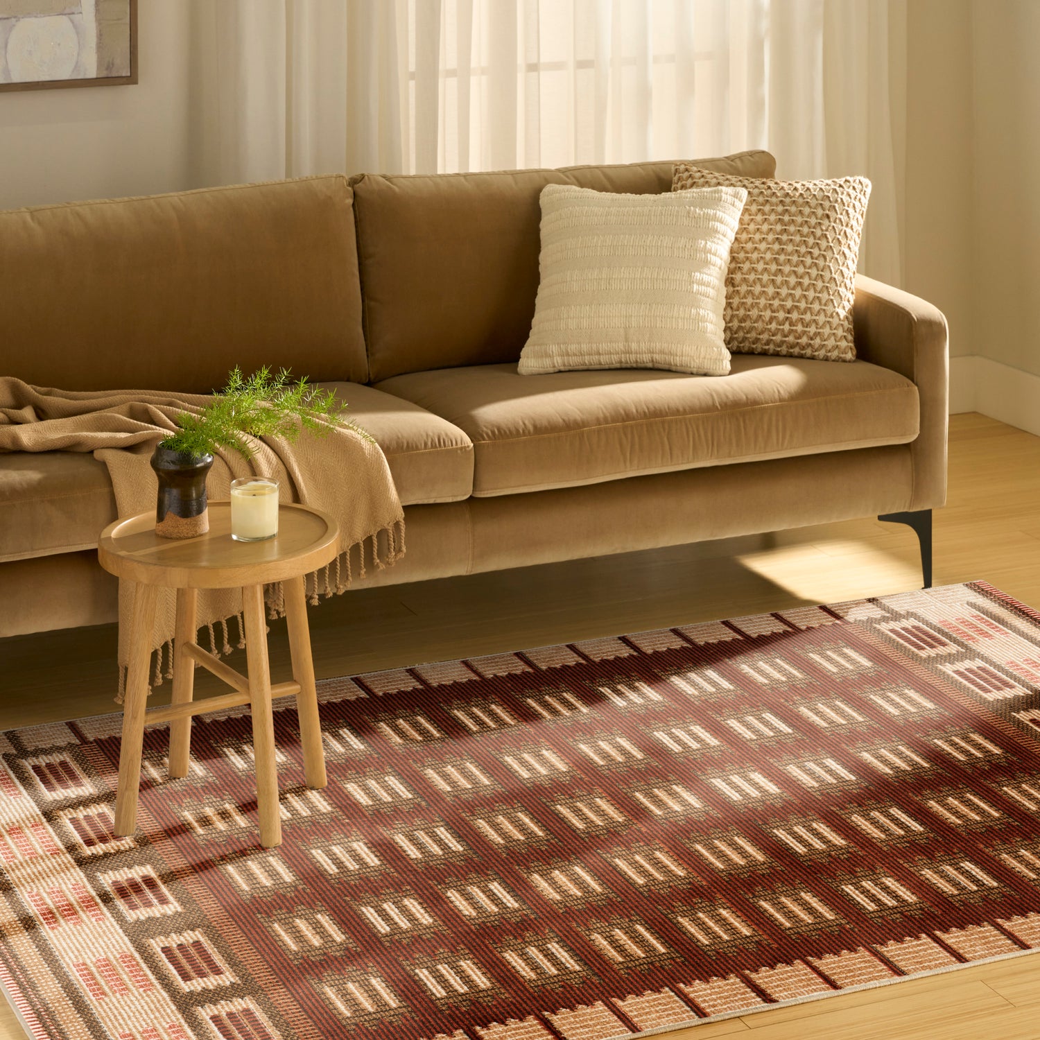 Nourison NORDIC NRC16 RUST Rug - Love-Rugs