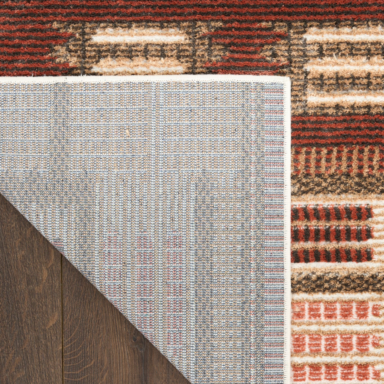 Nourison NORDIC NRC16 RUST Rug - Love-Rugs