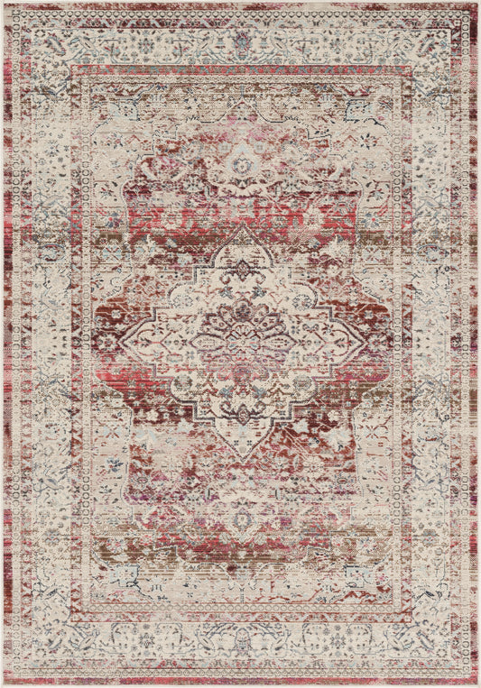 Nourison Vintage Kashan VKA07 Red / Ivory Rug - Love-Rugs