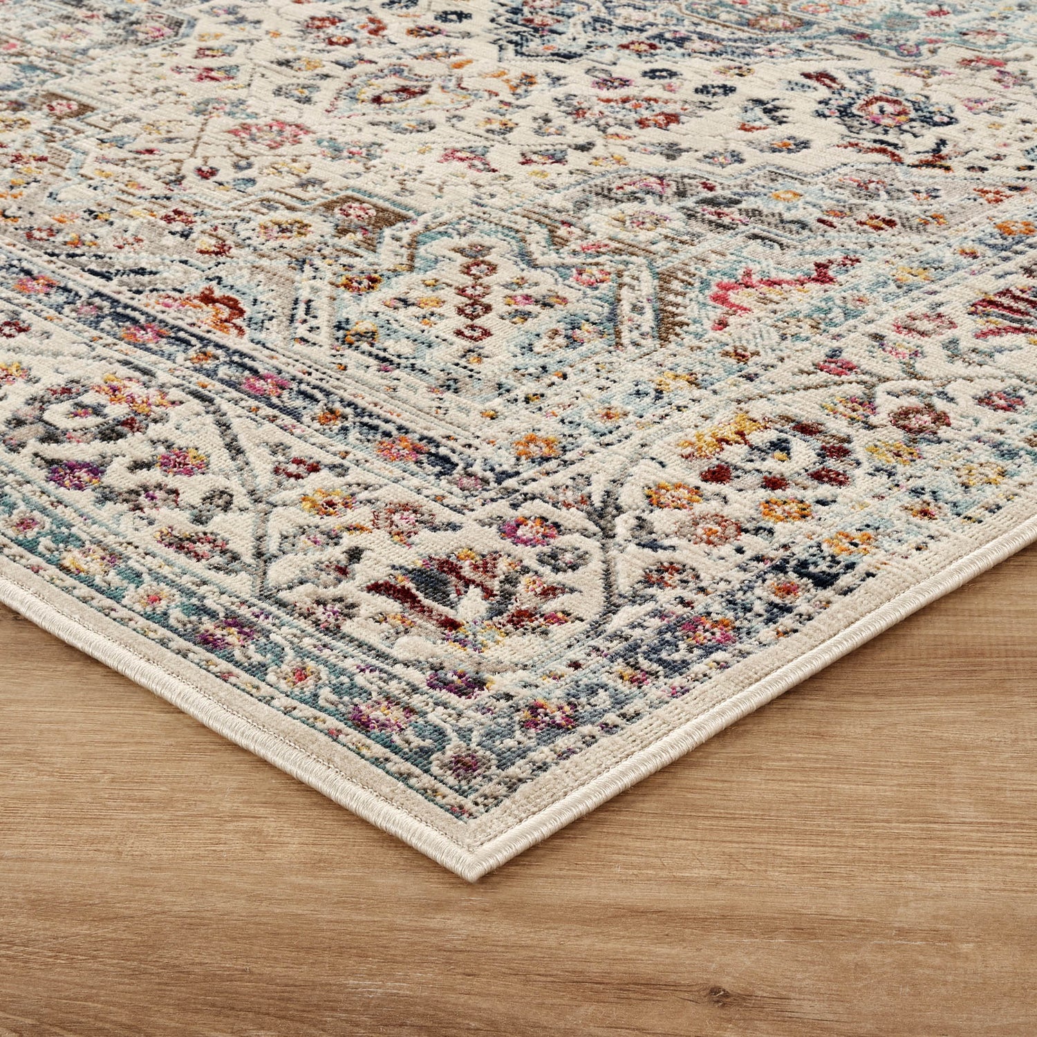Nourison Vintage Kashan VKA10 Teal Rug - Love-Rugs