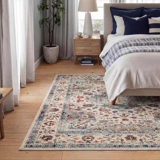 Nourison Vintage Kashan VKA10 Teal Rug - Love-Rugs alternate image