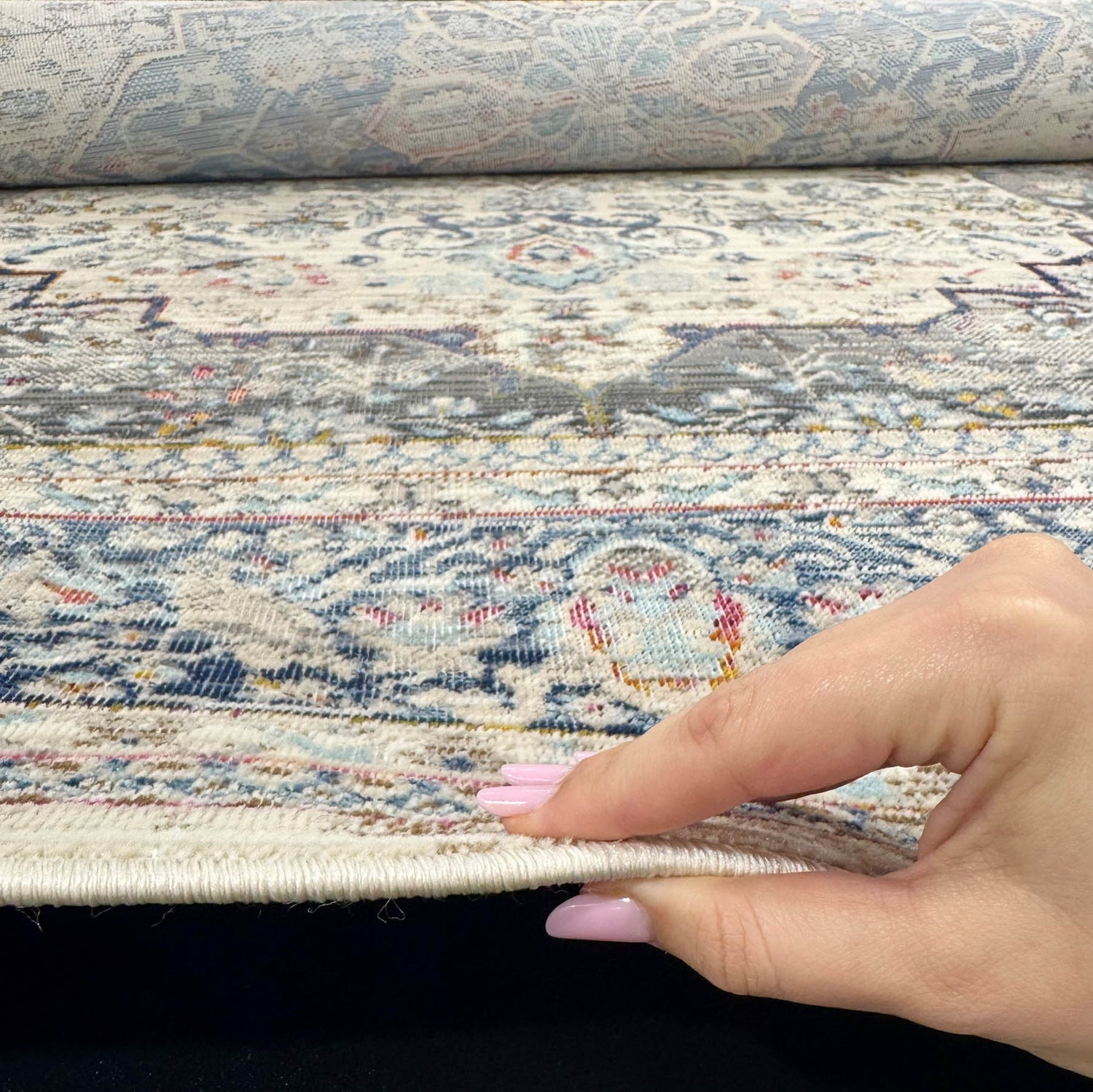 Nourison Vintage Kashan VKA12 Ivory Sage Rug - Love-Rugs