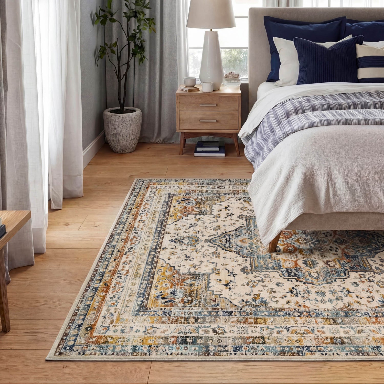 Nourison Vintage Kashan VKA12 Ivory Sage Rug - Love-Rugs