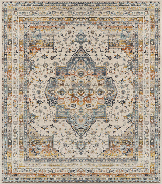Nourison Vintage Kashan VKA12 Ivory Sage Rug - Love-Rugs