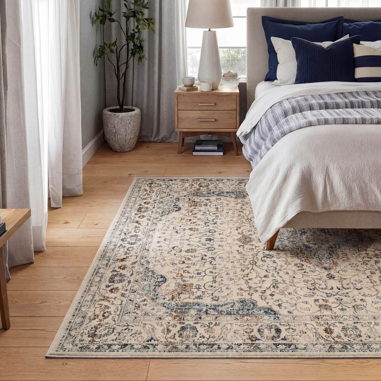 Nourison Vintage Kashan VKA14 Ivory Rug - Love-Rugs