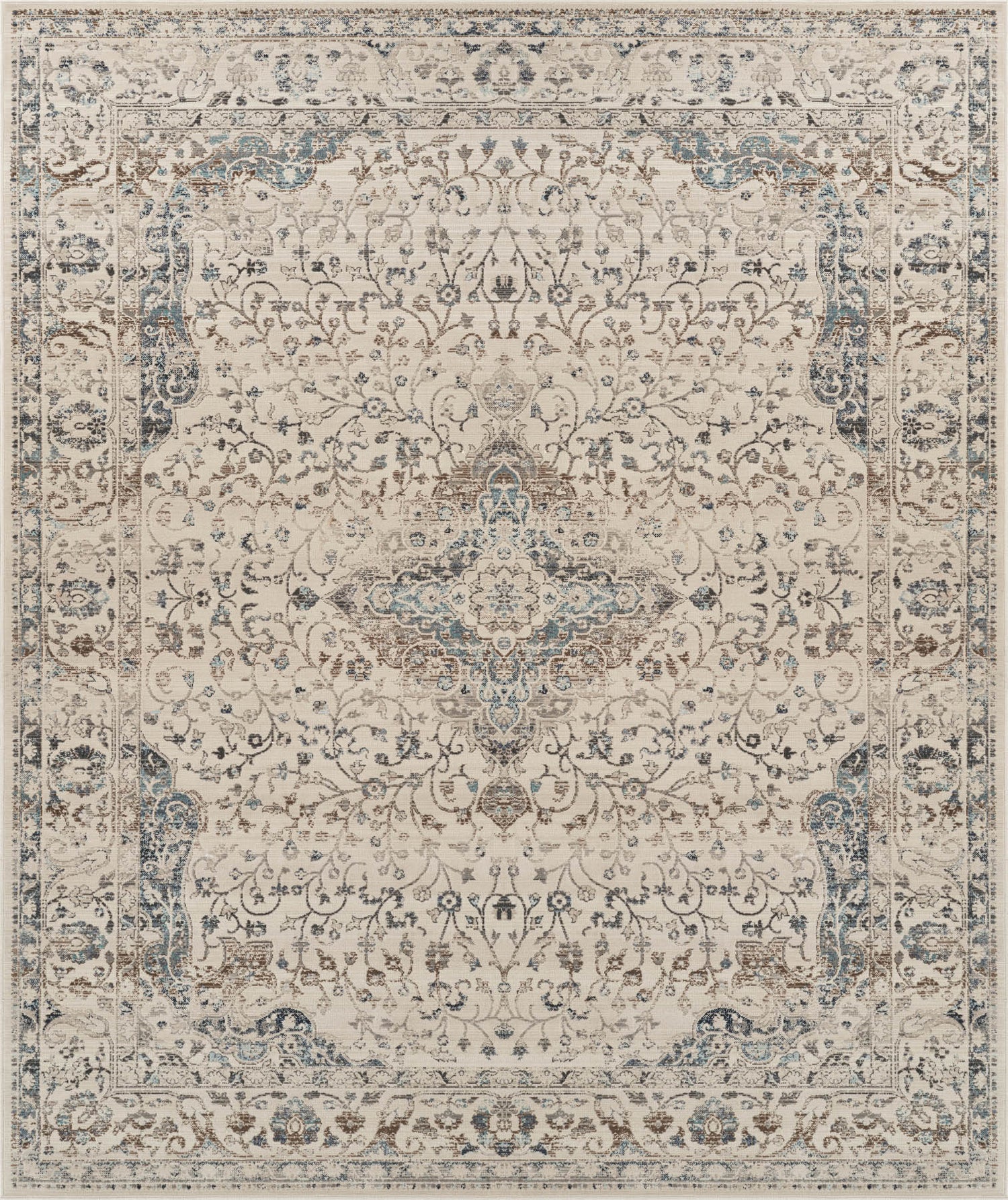 Nourison Vintage Kashan VKA14 Ivory Rug - Love-Rugs