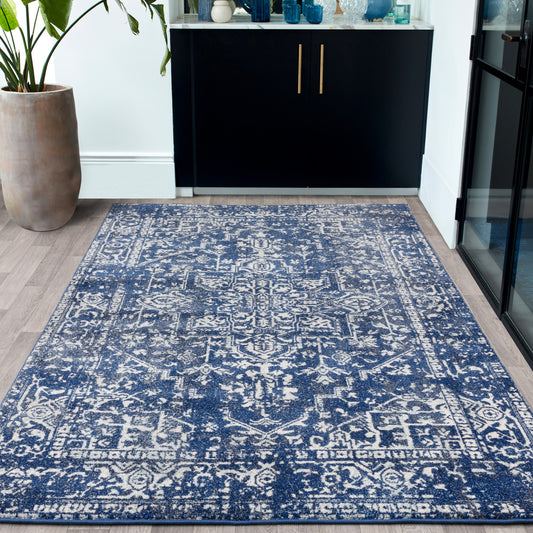 Nova NV11 Antique Navy Rug - Love-Rugs alternate image