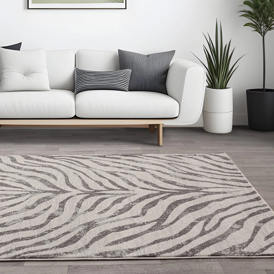 Nova NV27 Zebra Grey Rug - Love-Rugs alternate image