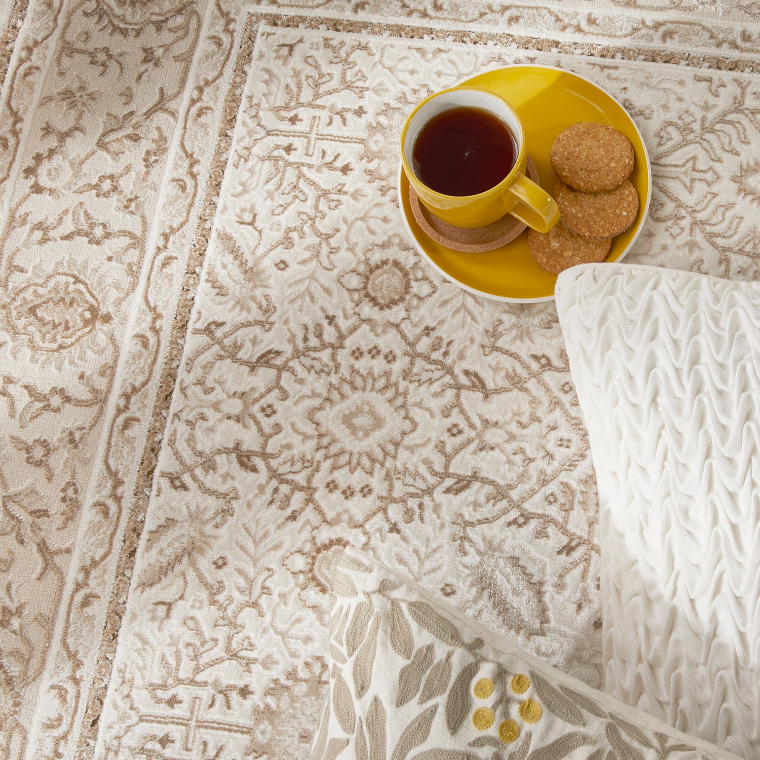 Olivia OLI104 GRYKHA Grey Khaki Rug