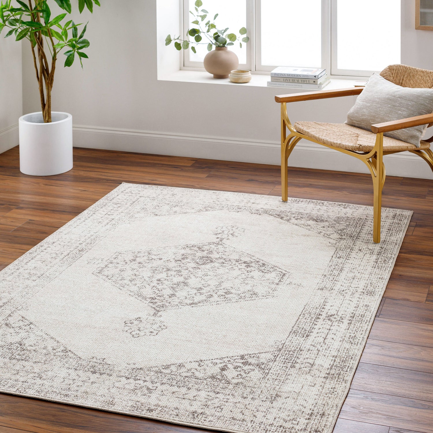 Olympic Our PNW Home x Livabliss Traditional Boho Tan/Cream PNWOL2300 Rug - Love-Rugs
