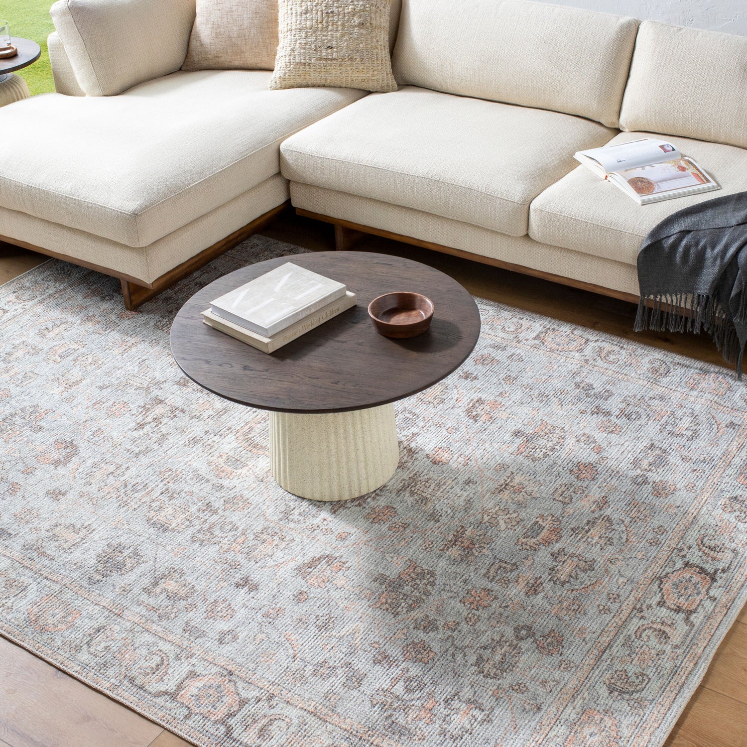 Olympic Our PNW Home x Livabliss Vintage Boho Grey/Tan PNWOL2303 Rug - Love-Rugs