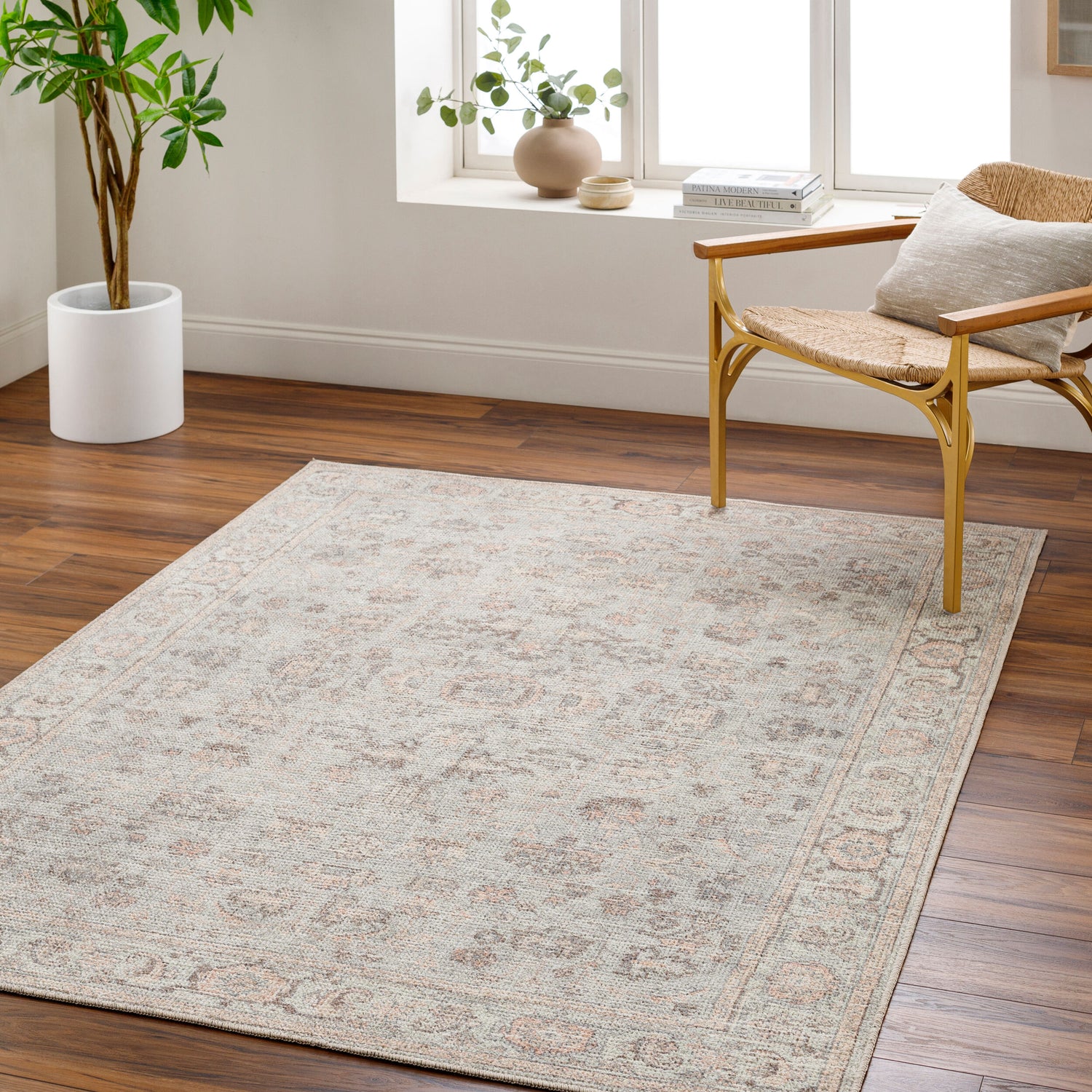 Olympic Our PNW Home x Livabliss Vintage Boho Grey/Tan PNWOL2303 Rug - Love-Rugs