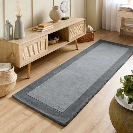 Origins Borders Grey Runner Rug - Love-Rugs alternate image