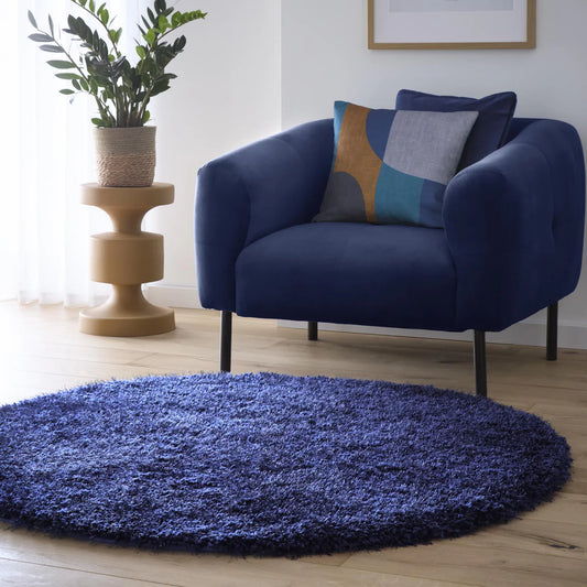 Origins Chicago Indigo Round Rug - Love-Rugs alternate image