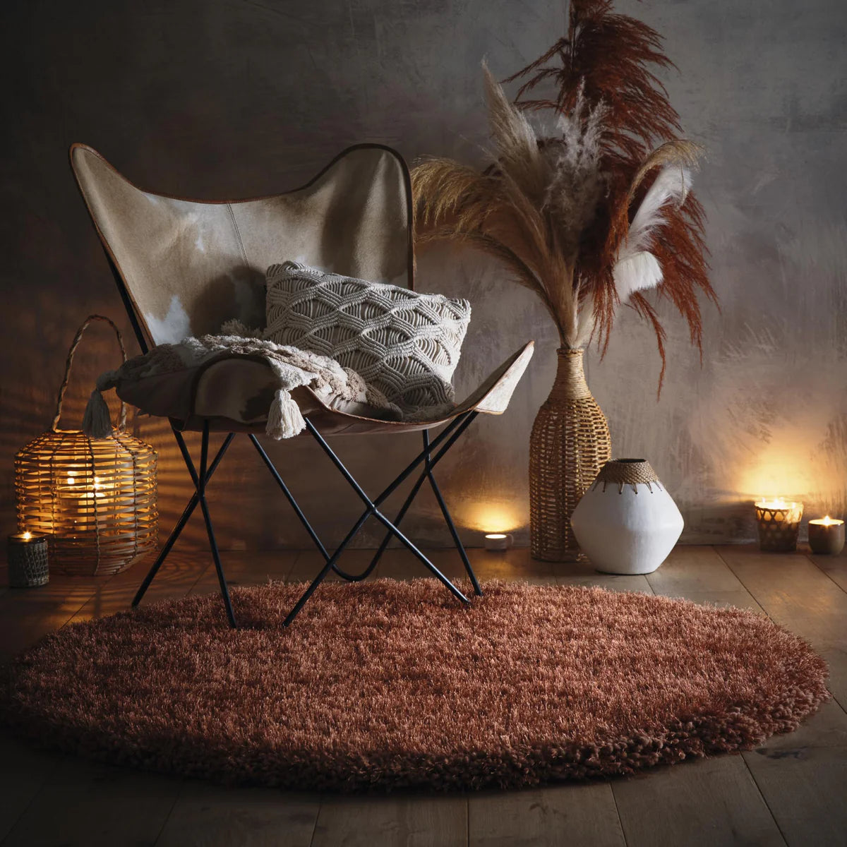 Origins Chicago Rust Round Rug - Love-Rugs