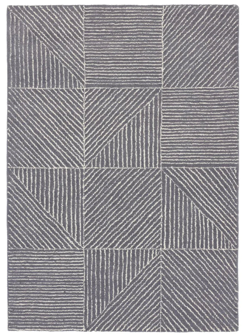 Origins Geometric Charcoal Rug - Love-Rugs