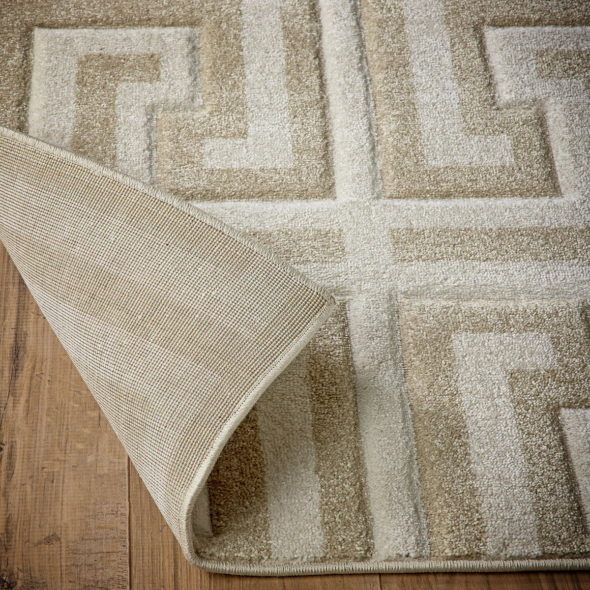 Origins Greek Key Beige/Cream Rug - Love-Rugs